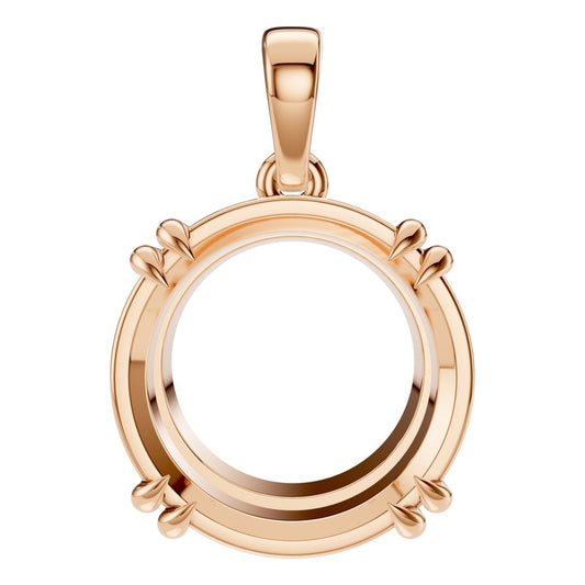 PE-1164 Rose Gold Pendant UNSET - Main View