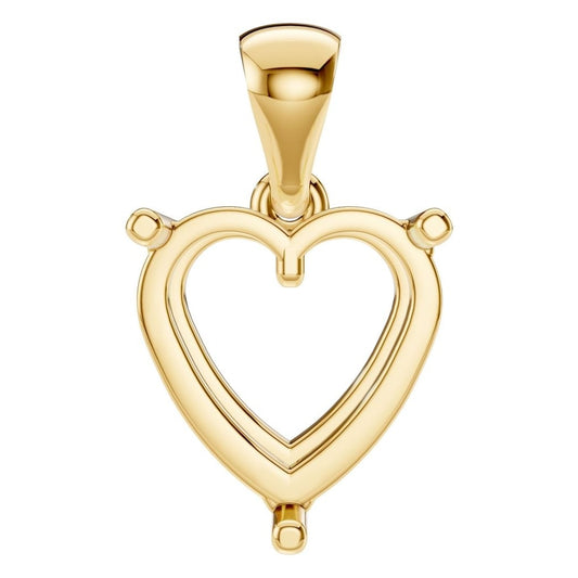 PE-1923 Yellow Gold Pendant UNSET - Main View