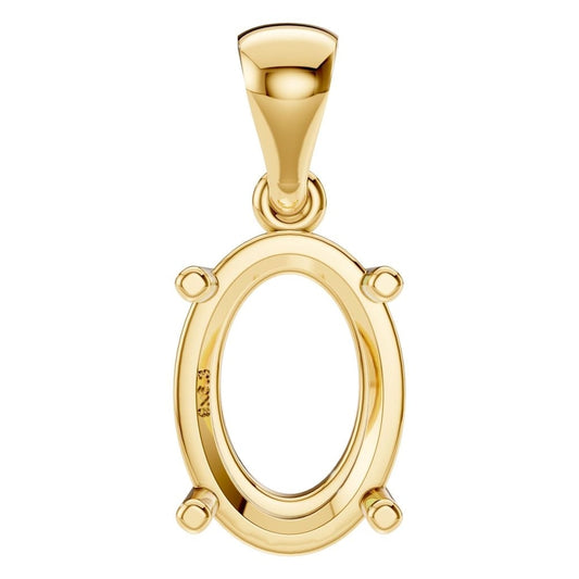 PE-1923 Yellow Gold Pendant UNSET - Main View