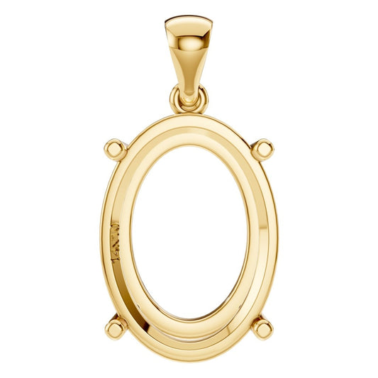 PE-1923 Yellow Gold Pendant UNSET - Main View