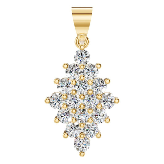 PE-2625 Yellow Gold Pendant SET - Main View