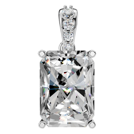 PE-2878 White Gold Pendant SET - Main View