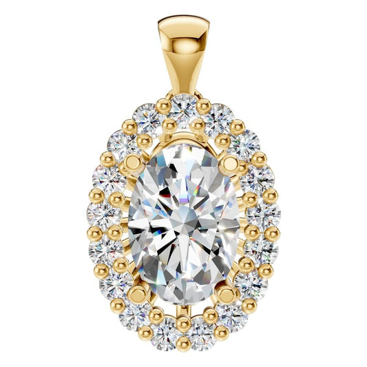 PE-3656 Yellow Gold Pendant SET - Main View