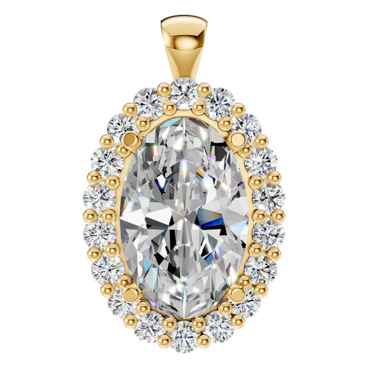 PE-3656 Yellow Gold Pendant SET - Main View