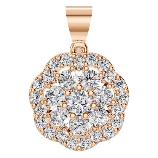 PE-3784 Rose Gold Pendant SET - Main View