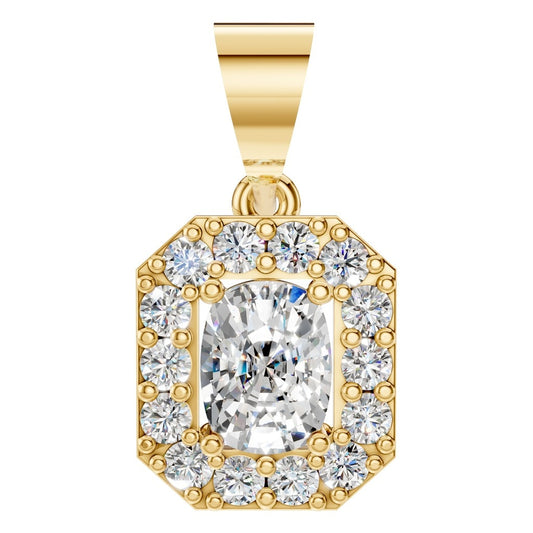 PE-4692 Yellow Gold Pendant SET - Main View