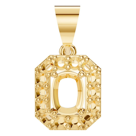 PE-4692 Yellow Gold Pendant UNSET - Main View