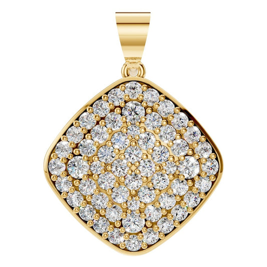 PE-6620 Yellow Gold Pendant SET - Main View