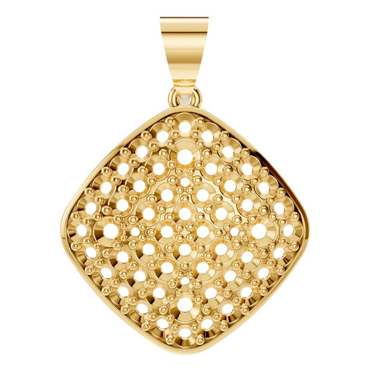 PE-6620 Yellow Gold Pendant UNSET - Main View