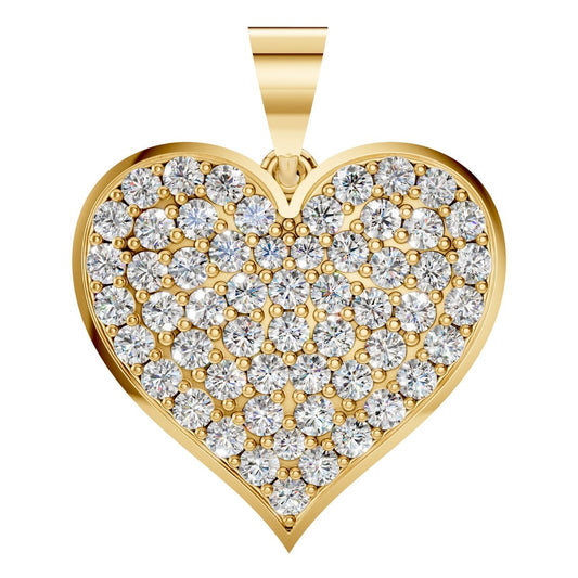 PE-8265 Yellow Gold Pendant SET - Main View