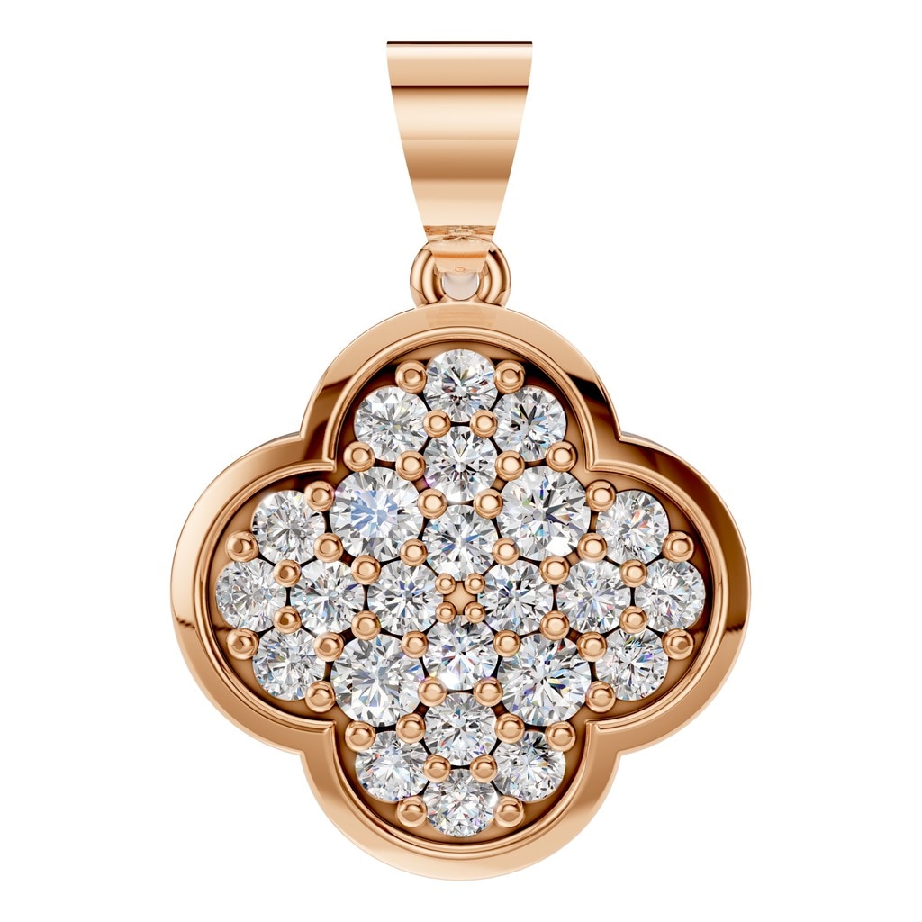 PE-8548 Rose Gold Pendant SET - Main View