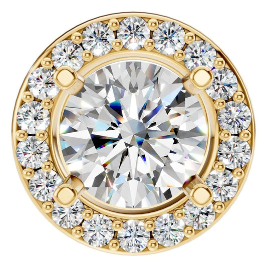 PE-8623 Yellow Gold Pendant SET - Main View