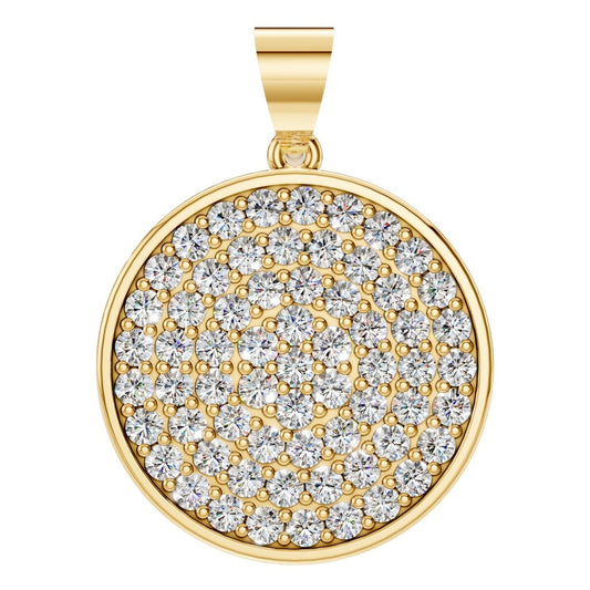 PE-9462 Yellow Gold Pendant SET - Main View
