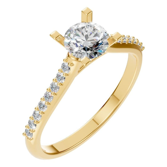 RI-0027 Yellow Gold Ring SET - Main View