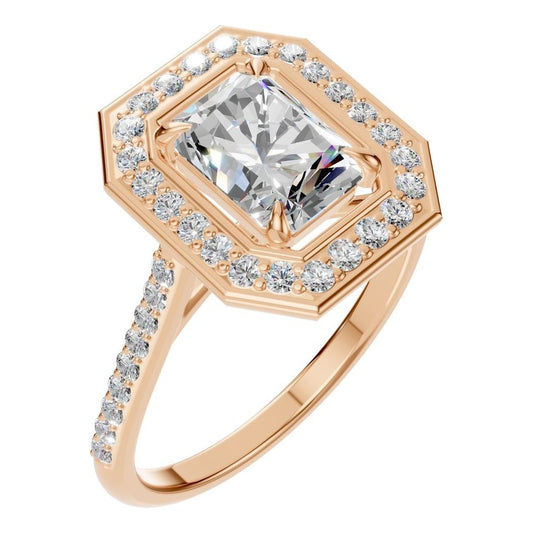 RI-0073 Rose Gold Ring SET - Main View