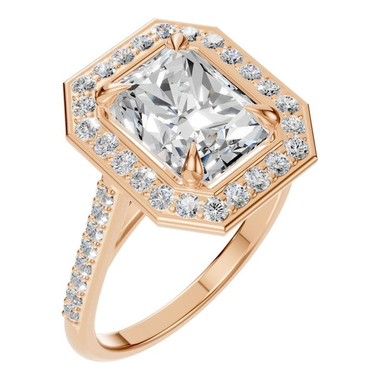 RI-0073 Rose Gold Ring SET - Main View