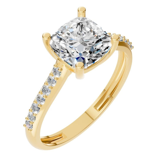 RI-0644 Yellow Gold Ring SET - Main View
