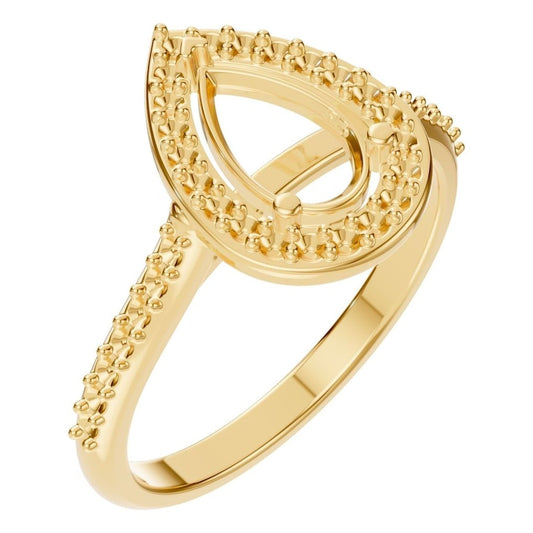 RI-0914 Yellow Gold Ring UNSET - Main View