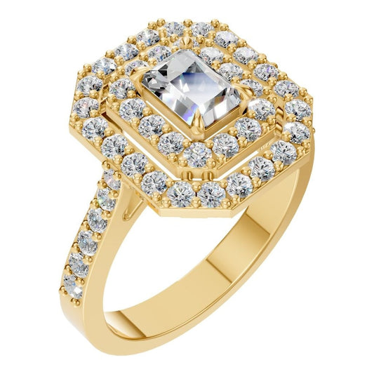 RI-1221 Yellow Gold Ring SET - Main View