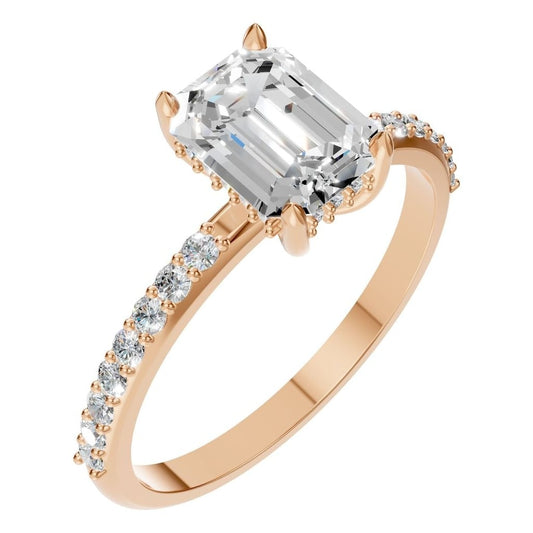 RI-1363 Rose Gold Ring SET - Main View