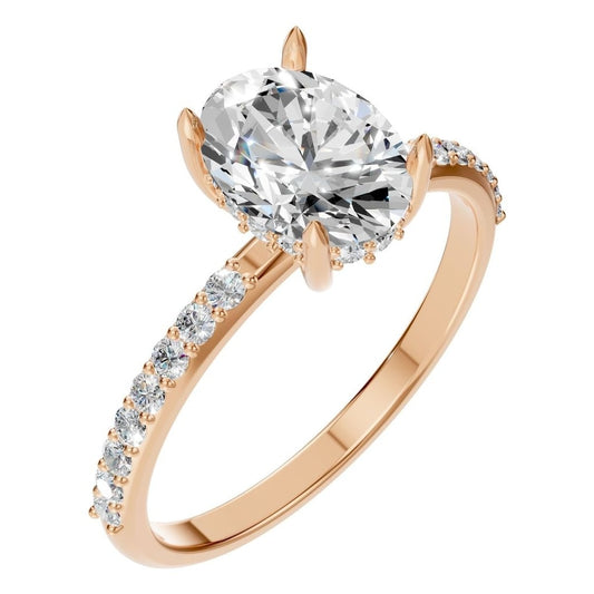 RI-1363 Rose Gold Ring SET - Main View