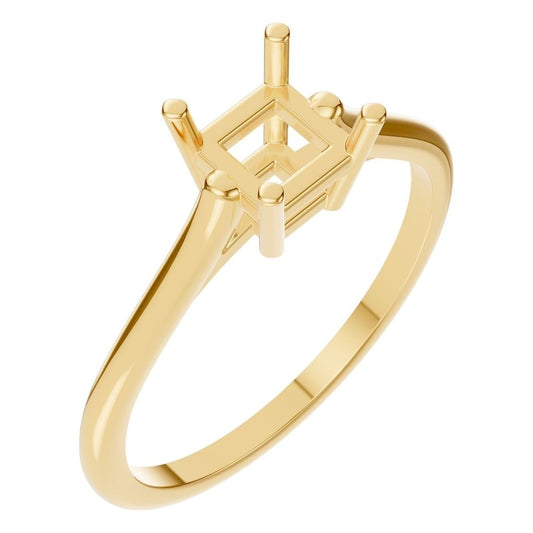 RI-1409 Yellow Gold Ring UNSET - Main View
