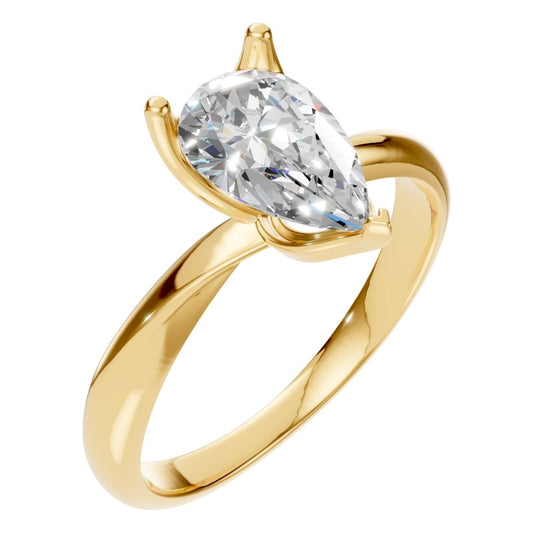 RI-1434 Yellow Gold Ring SET - Main View