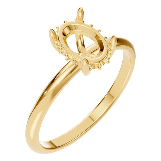 RI-1737 Yellow Gold Ring UNSET - Main View