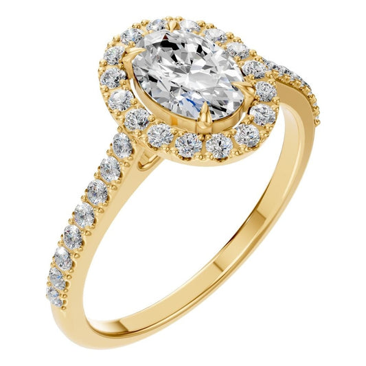 RI-1895 Yellow Gold Ring SET - Main View