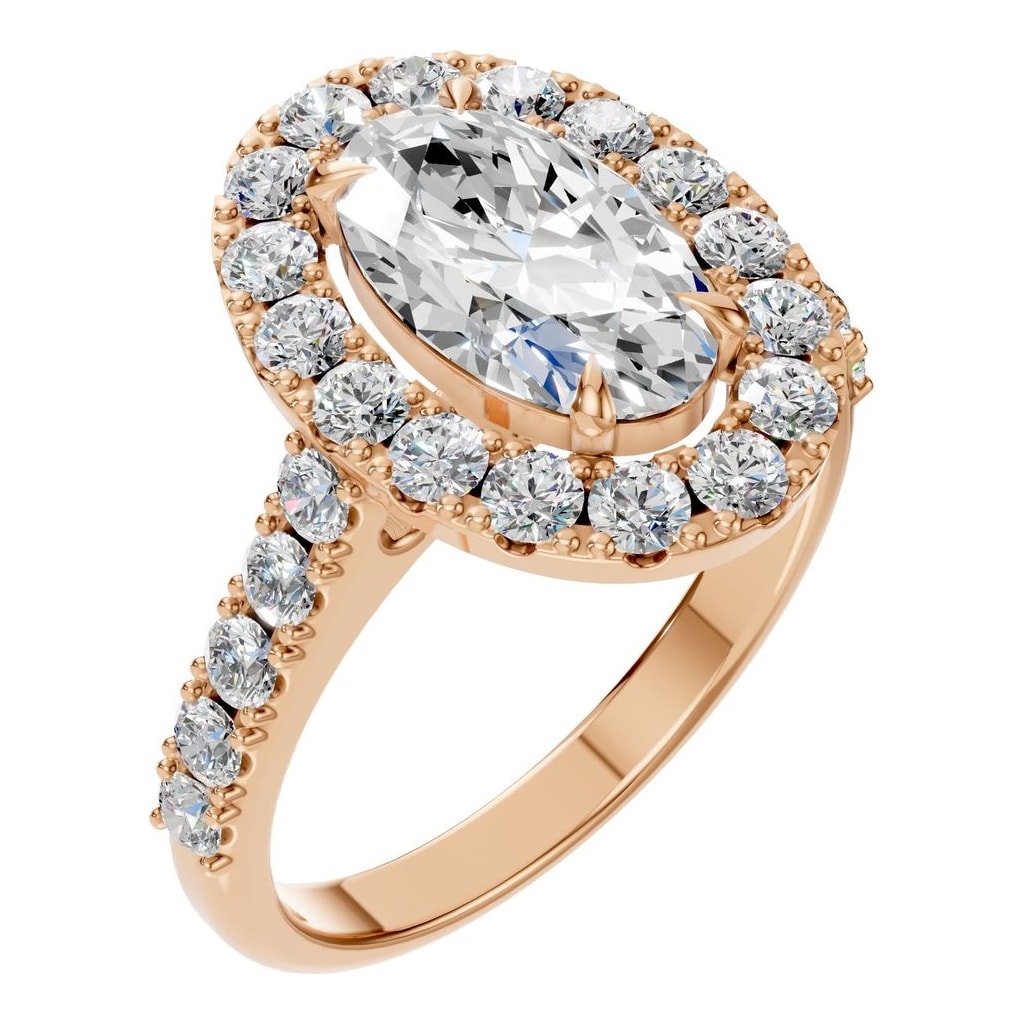 RI-1895 Rose Gold Ring SET - Main View