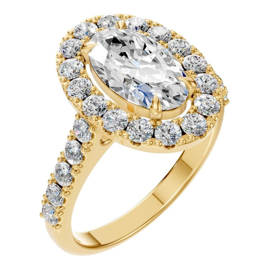 RI-1895 Yellow Gold Ring SET - Main View