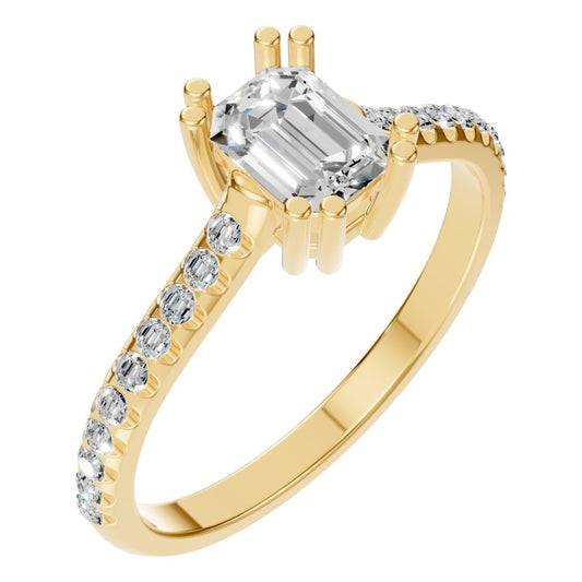 RI-2104 Yellow Gold Ring SET - Main View