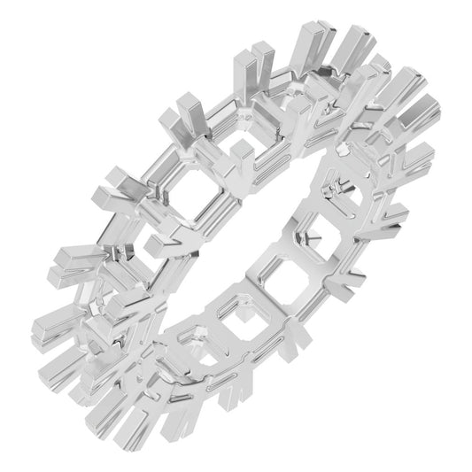 RI-2284 White Gold Ring UNSET - Main View