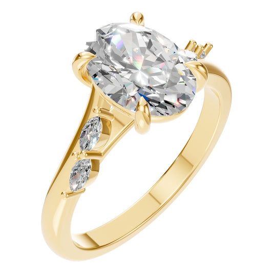 RI-2368 Yellow Gold Ring SET - Main View