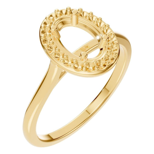 RI-2797 Yellow Gold Ring UNSET - Main View