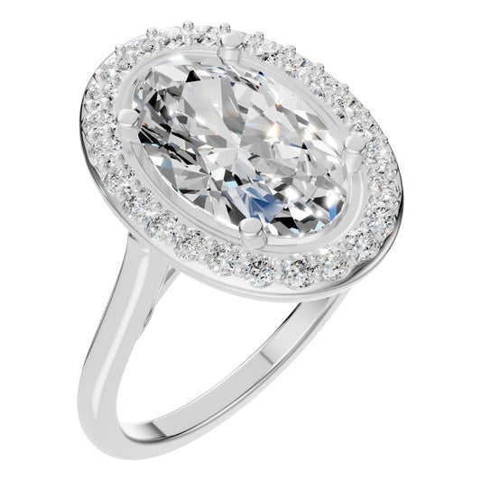 RI-2797 White Gold Ring SET - Main View