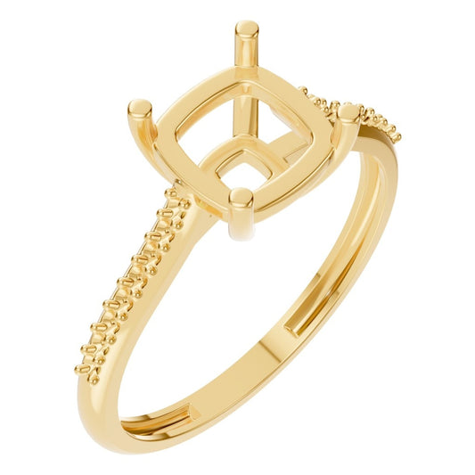 RI-2802 Yellow Gold Ring UNSET - Main View