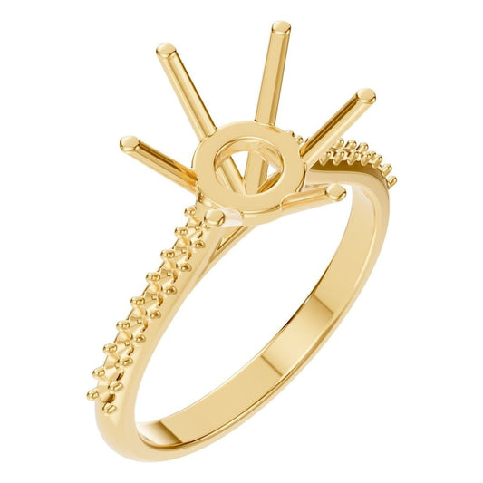 RI-2855 Yellow Gold Ring UNSET - Main View