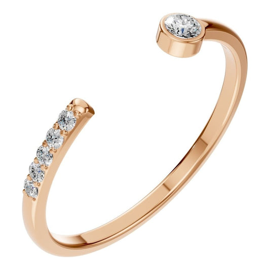 RI-2970 Rose Gold Ring SET - Main View