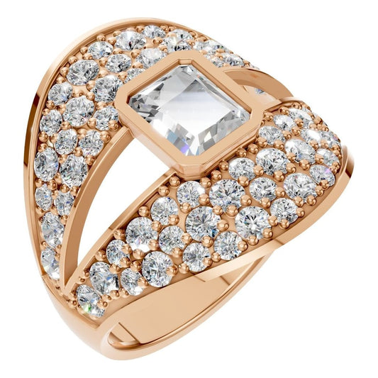 RI-3037 Rose Gold Ring SET - Main View
