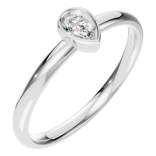 RI-3049 White Gold Ring SET - Main View