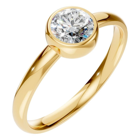 RI-3444 Yellow Gold Ring SET - Main View