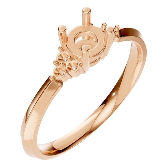 RI-3865 Rose Gold Ring UNSET - Main View