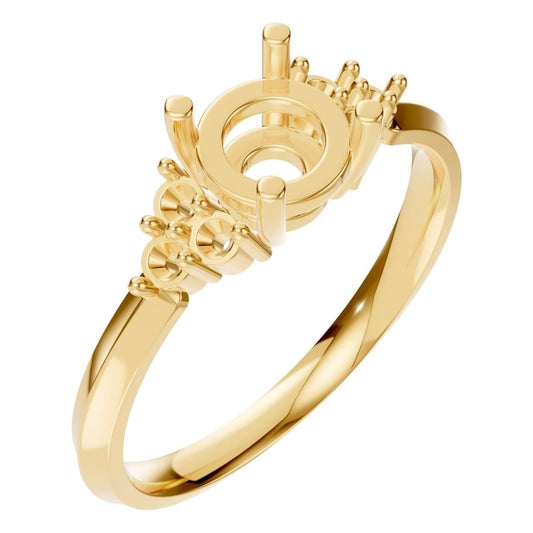 RI-3865 Yellow Gold Ring UNSET - Main View