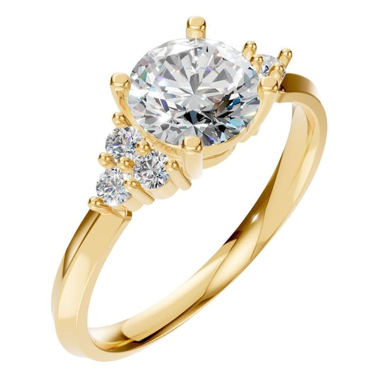 RI-3865 Yellow Gold Ring SET - Main View