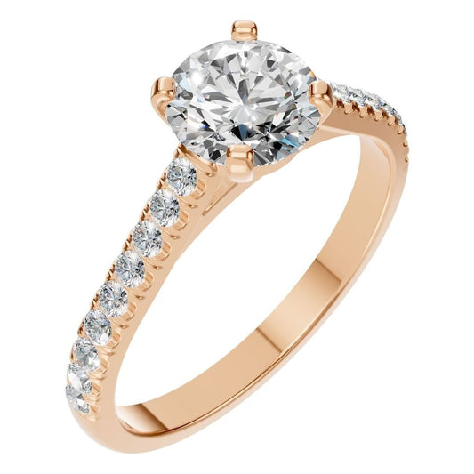RI-4268 Rose Gold Ring SET - Main View