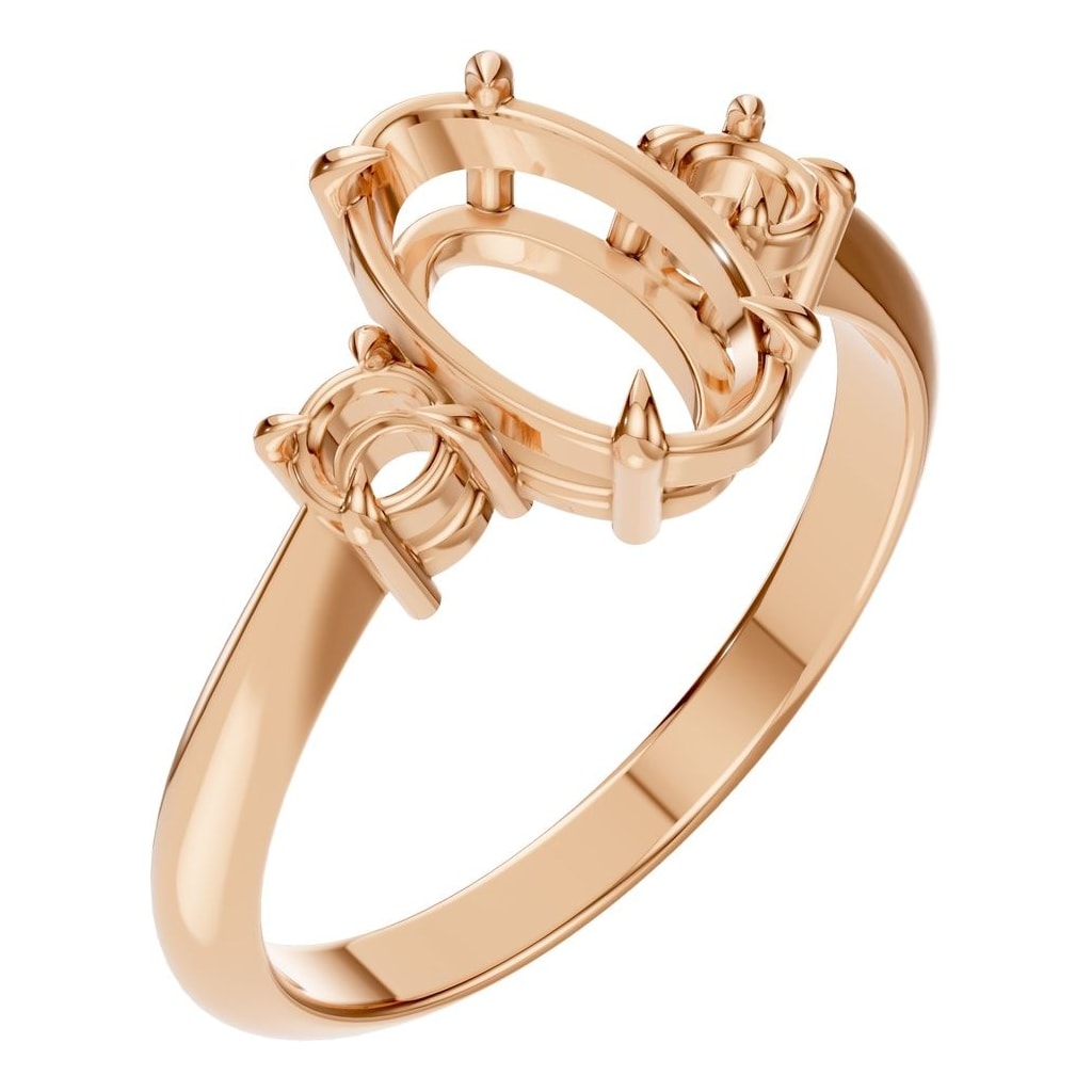 RI-4674 Rose Gold Ring UNSET - Main View