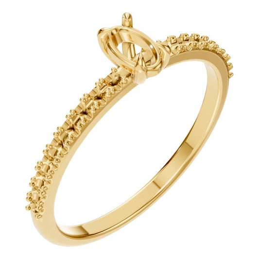 RI-4945 Yellow Gold Ring UNSET - Main View