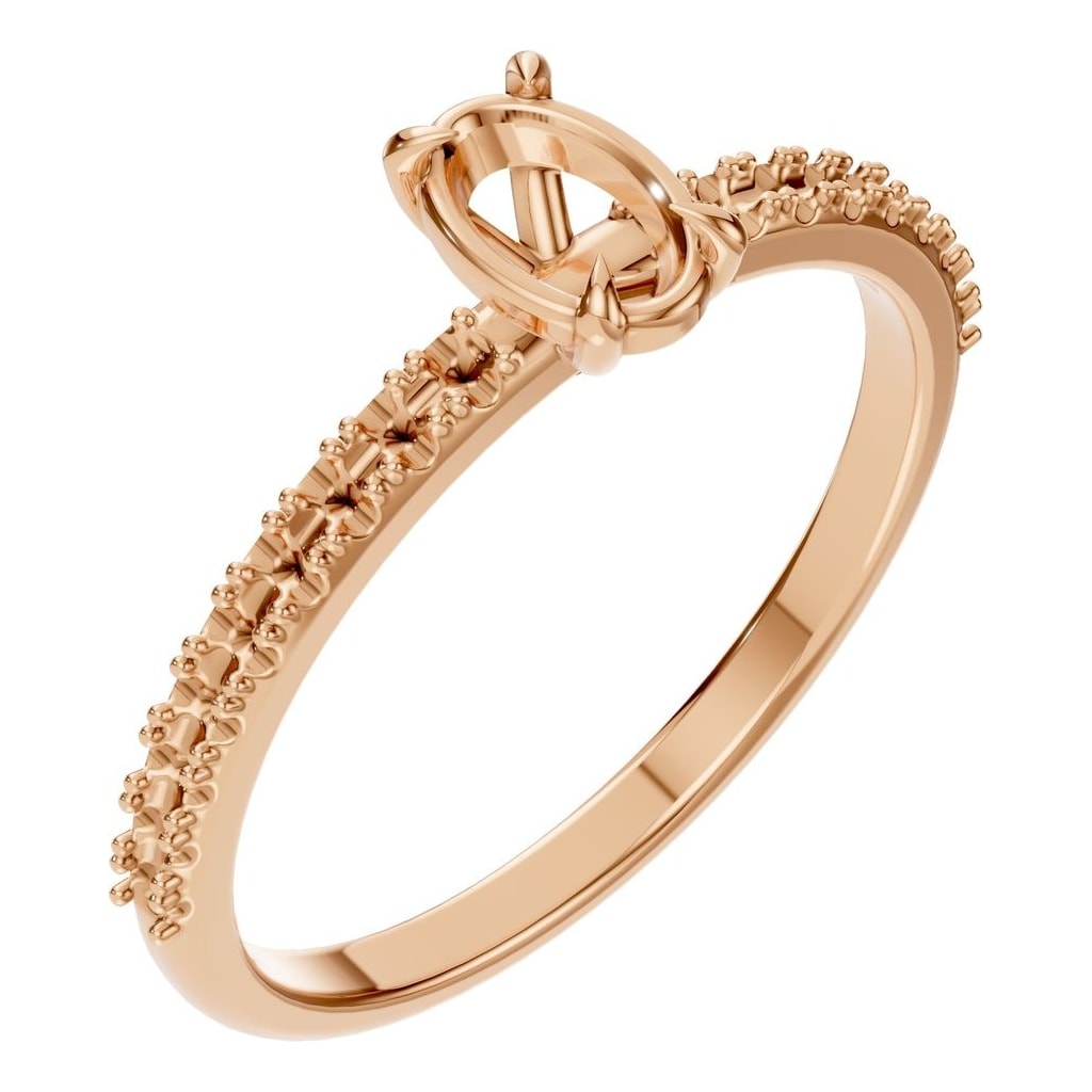 RI-4945 Rose Gold Ring UNSET - Main View