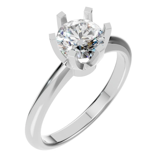 RI-5166 White Gold Ring SET - Main View